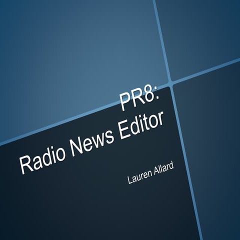 Radio news editor