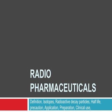 Radio pharmaceuticals.pptx