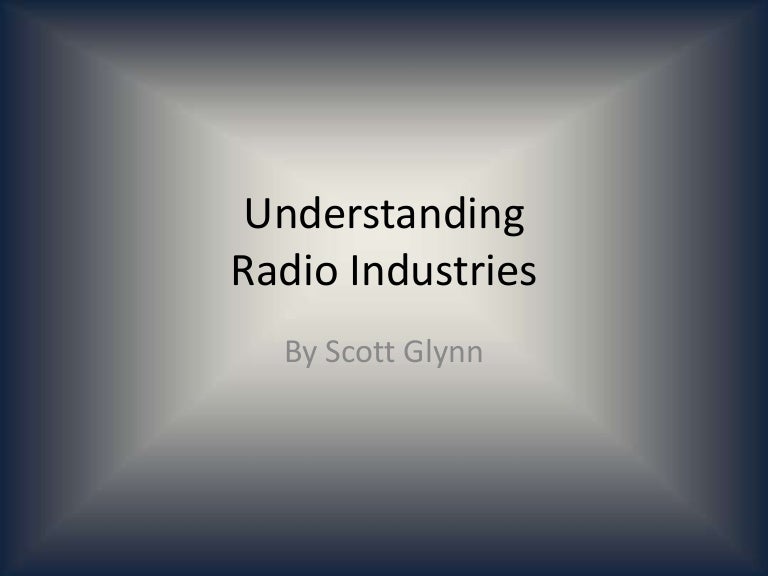 Radio production presentation