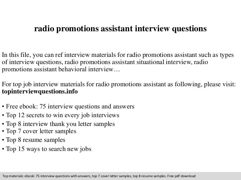 Job winning radio resume