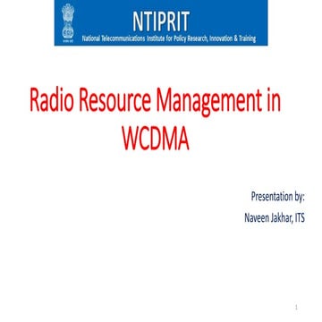 Radio resource management in wcdma