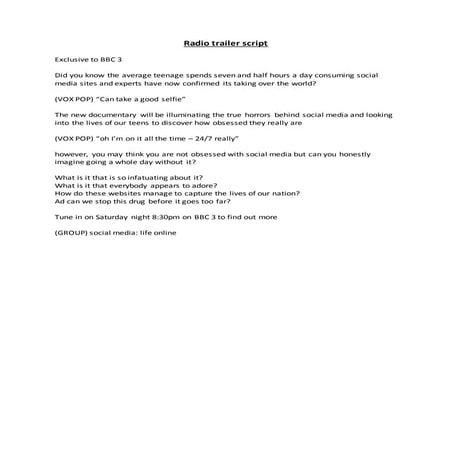 Audience research – questionnaire 2 | DOCX