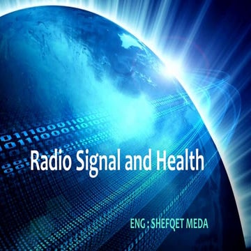 Radio Signal and Health.ppsx