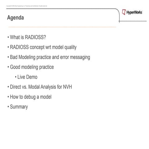 Radioss analysis quality_ht