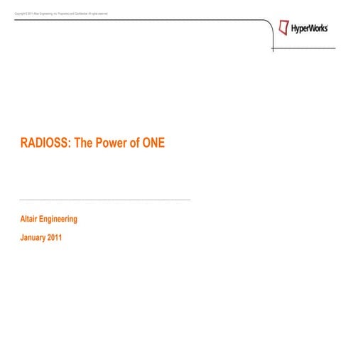 Radioss general overview