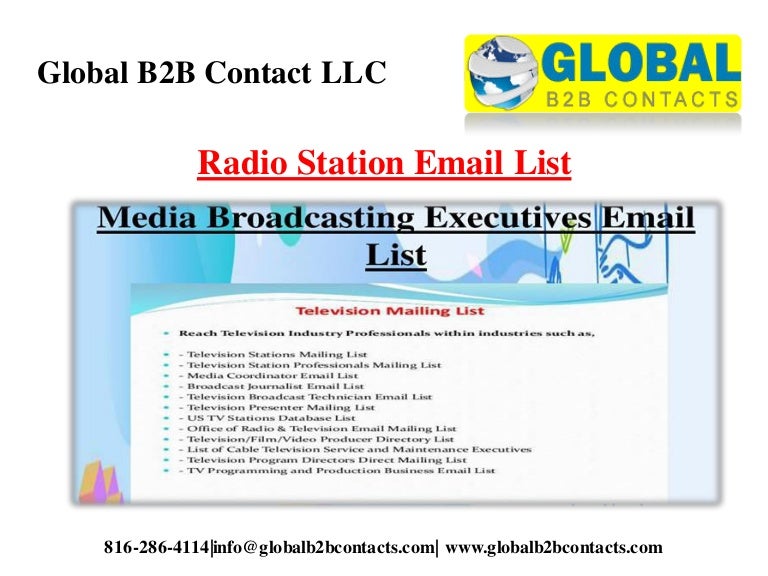 Radio station email list