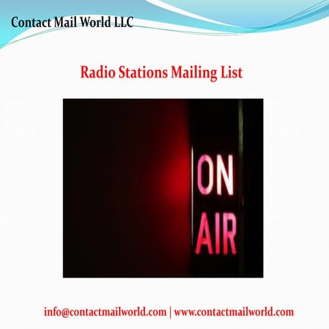 Radio stations mailing list | PDF