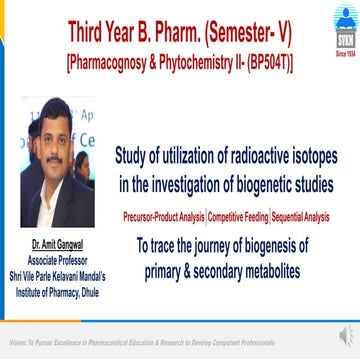 Radio tracer technique