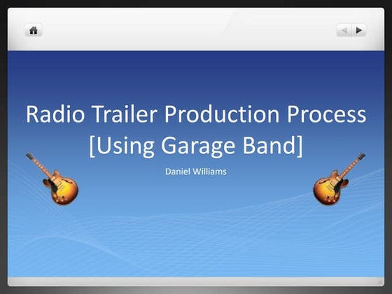 Editing process of my radio trailer | PPTX