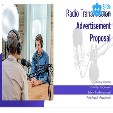 Radio Transmission Advertisement Proposal PowerPoint Presentation Slides