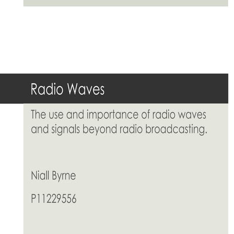 Radio waves ppt