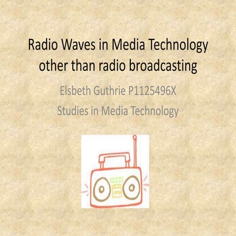 Radio waves presentation