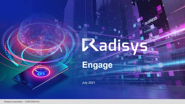 Radisys Engage Webinar Deck