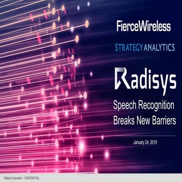 Radisys speech recognition In Call Voice Services Presentation