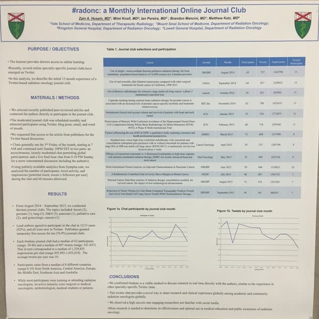 #radonc Journal Club on Twitter