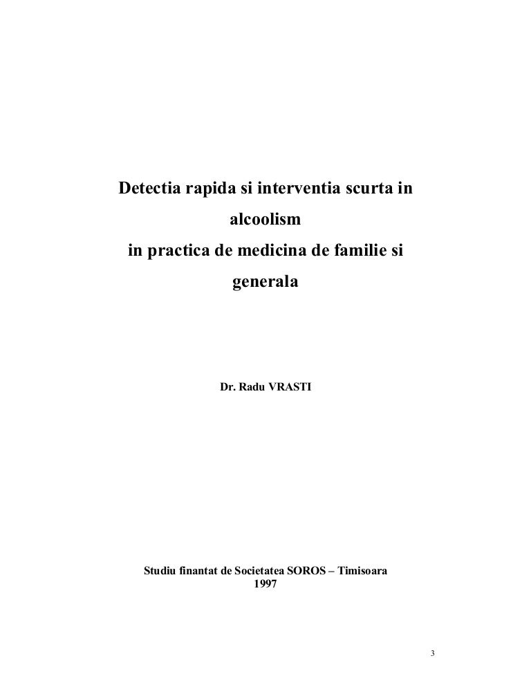 Radu Vrasti Detectia Rapida Si Interventia Scurta In Alcoolism