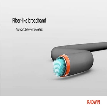 Radwin Fiber-like broadband solution