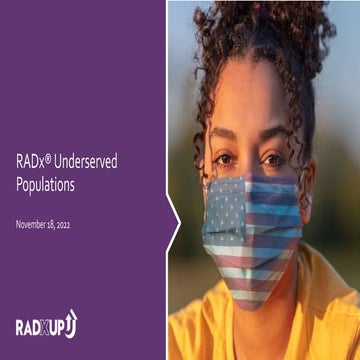 RADx-UP CDCC Overview November 2022