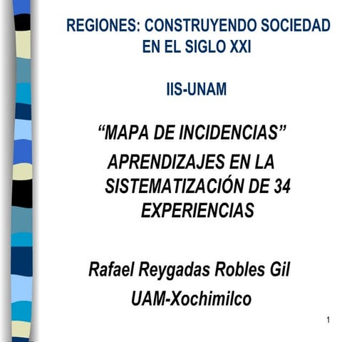 Rafael Reygadas. Coloquio Regiones, 2007