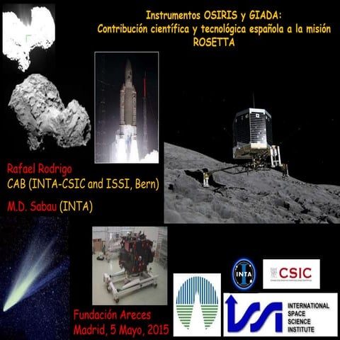Rafael Rodrigo - La misión Rosetta al cometa 67P