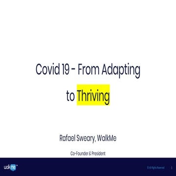 Rafael Sweary - Shifting priorities, reducing risk and strategizing for the n...