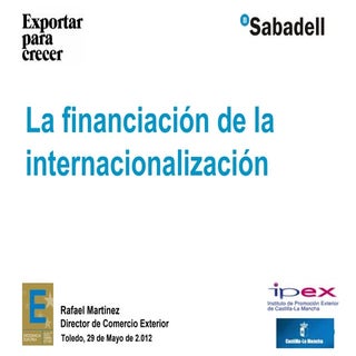 Financiación en el Comercio Interna...