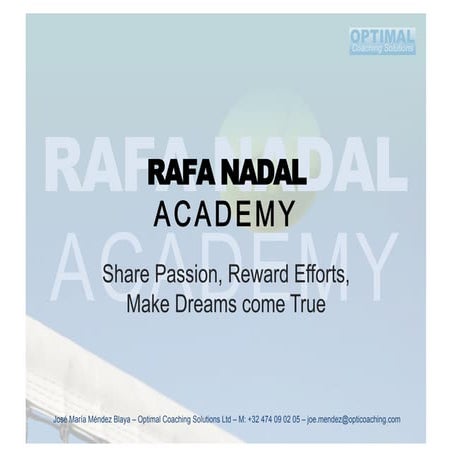 Rafa Nadal Academy | PDF