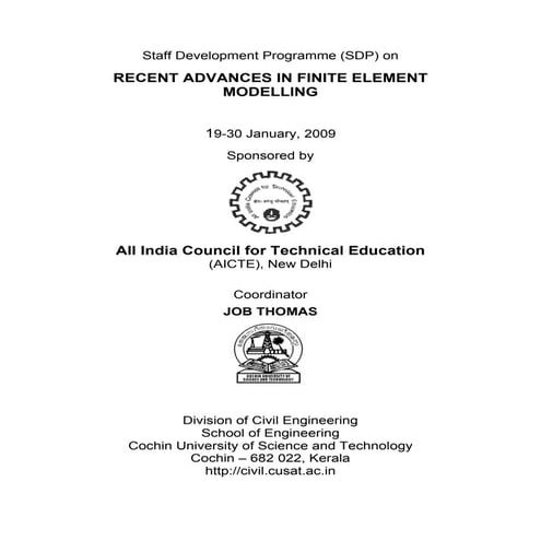 Recent Advances in Finite element methods