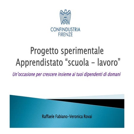 Apprendistato scuola-lavoro