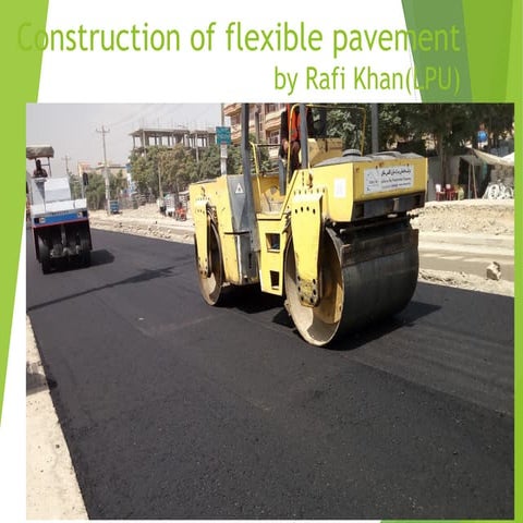 construction of flexible pavement