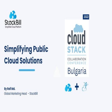 StackBill - Simplified Cloud Management Platform