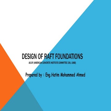 Raft foundations