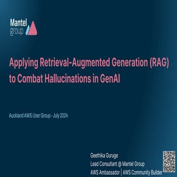 Applying Retrieval-Augmented Generation (RAG) to Combat Hallucinations in GenAI