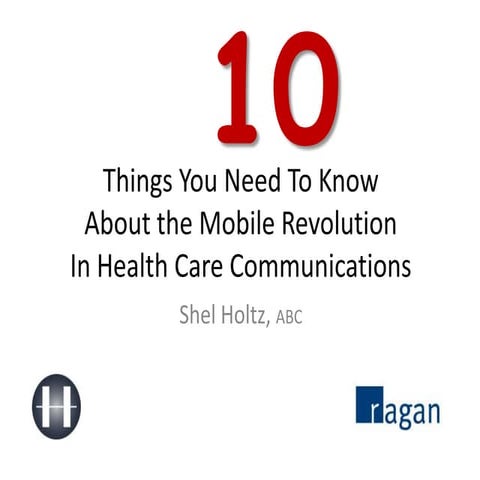 10 Things to Know About Mobile Health Care