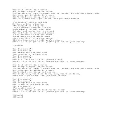 Aerosmith - Rag doll