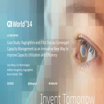 Case Study: RagingWire and ITAU Discuss Converged Capacity Management as an I...
