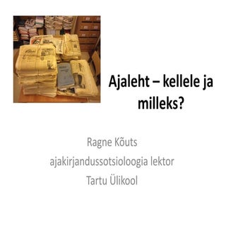 Europeana Newspapers Estonian Infod...