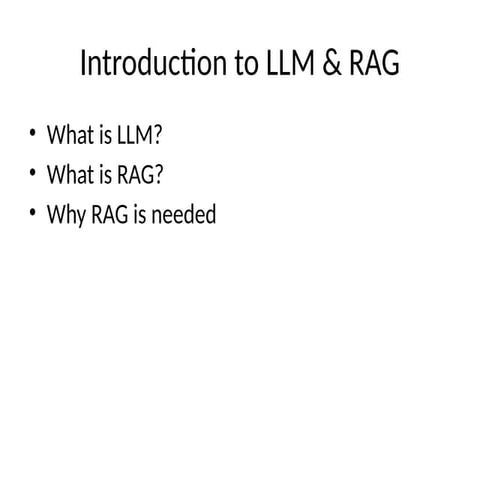 Introduction to RAG (Retrieval Augmented Generation) and its ...