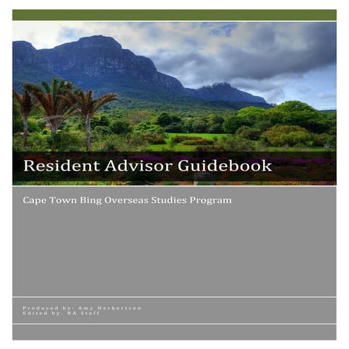 Resident Advisor Guidebook | PDF