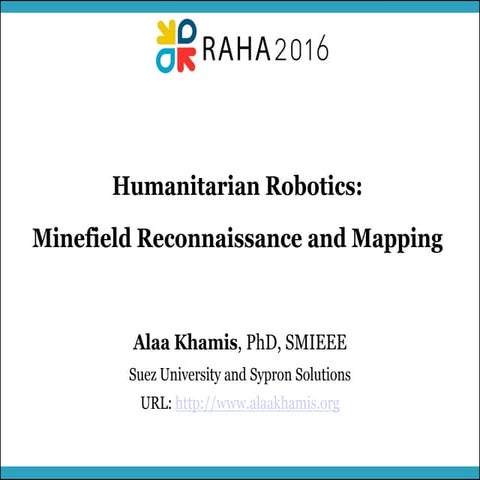 Humanitarian Robotics: Minefield Reconnaissance and Mapping