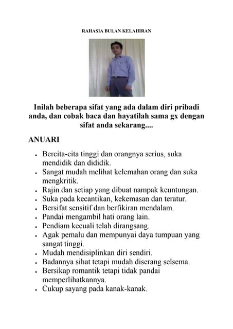 RAHASIA BUALAN KELAHIRAN