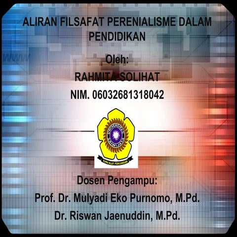 Aliran Perenialisme Filsafat Ilmu