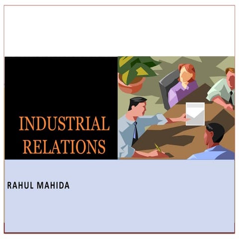 INDUSTRIAL RELATION