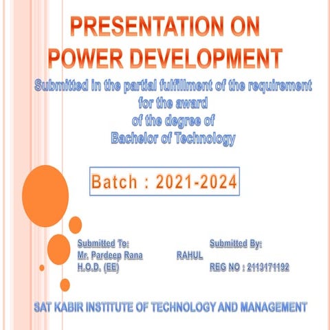 Electricity generation, distribution and transmission | PPTX