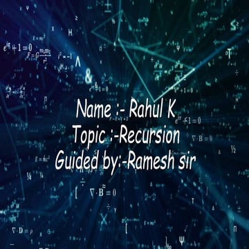 Recursion c programming.pptx