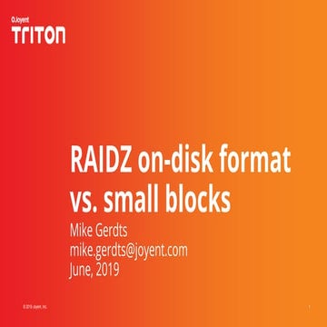 Raidz on-disk format vs. small blocks