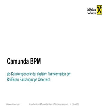 Process Automation Forum Vienna, Raiffeisen