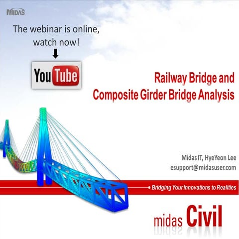 Rail bridge and composite girder bridge analysis
