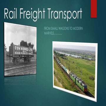 Rail freight transport