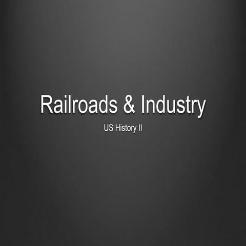 Railroads and industry presentation i j
